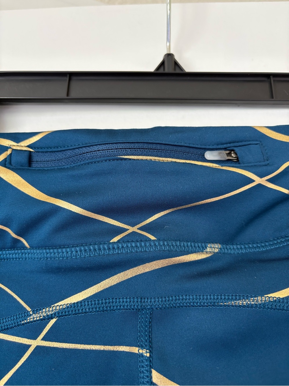 Nike Running Teal Blue and Gold Dri-FIT Leggings - Picture 4 of 6